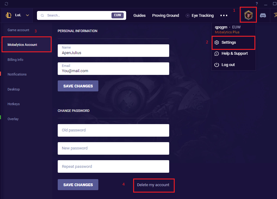 How to delete fetch account